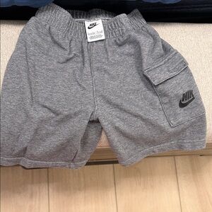 Nike Kids Heather Gray Shorts with Pocket